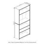 FURINNO JAYA Simply Home 5-Shelf Bookcase, 5-Tier, Espresso