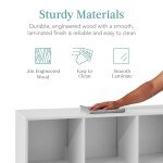 Best Choice Products 6-Cube Storage Organizer, 11in Shelf Opening, Bookcase, Display Shelf, Customizable w/ 3 Removable Back Panels – White