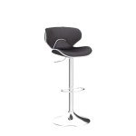 Roundhill Furniture Masaccio Velvet Upholstered Adjustable Swivel Barstool, Set of 2, Gray