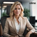 Oline ErgoAir Ergonomic Office Chair – Adjustable Lumbar Support, Flip-Up Armrests, Mesh Computer Desk Chair, Swivel Rolling Executive Gaming Chair for Home & Office (Black)
