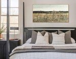DJSYLIFE Framed Wall Art Decoration, Vintage Wildflower Field Canvas Wall Art, Classical Flowers Landscape Painting Prints, Farmhouse Cottagecore Living Room Decor, Modern Home Bedroom Decor 20"x40"