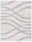 SAFAVIEH Adirondack Collection Area Rug - 9' x 12', Cream & Grey, Modern Wave Distressed Design, Non-Shedding & Easy Care, Ideal for High Traffic Areas in Living Room, Bedroom (ADR125C)
