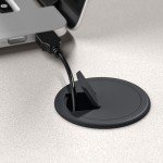 Bush Business Furniture Series A 36W Small Desk in White Spectrum and Slate, Compact Computer Table for Home or Professional Office