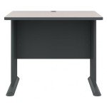 Bush Business Furniture Series A 36W Small Desk in White Spectrum and Slate, Compact Computer Table for Home or Professional Office