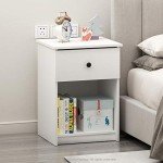 Furinno Tidur Nightstand, 2-Pack, White