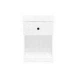 Furinno Tidur Nightstand, 2-Pack, White