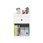 Furinno Tidur Nightstand, 2-Pack, White