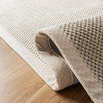 SAFAVIEH Natural Fiber Collection Area Rug - 8' x 10', Marble & Beige, Border Sisal Design, Easy Care, Ideal for High Traffic Areas in Living Room, Bedroom (NF143C)