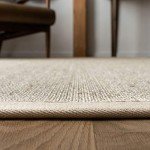 SAFAVIEH Natural Fiber Collection Area Rug - 8' x 10', Marble & Beige, Border Sisal Design, Easy Care, Ideal for High Traffic Areas in Living Room, Bedroom (NF143C)