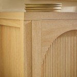 Walker Edison Sasha 70" Reeded Sideboard, Credenza with Doors for Kitchen, Dining Room, Media and Game Storage, Buffet Cabinet with Cord Management, 16" D X 30" H, Coastal Oak