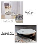 vivorug Washable Rug, Ultra Soft Area Rug 8x10, Non Slip Abstract Rug Foldable, Stain Resistant Rugs for Living Room Bedroom, Modern Fuzzy Rug (Gray/Rust, 8'x10')