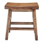 Alaterre Furniture Durango 20-Inch Tall Industrial Wood Dining Stool - Table or Extra Seat - Unique Rustic Industrial Style and Comfort - Farmhouse, Solid Wood Furniture