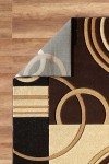 GLORY RUGS Area Rug Modern Soft Hand Carved Contemporary Floor Carpet with Premium Fluffy Texture for Indoor Living Dining Room and Bedroom Area (Brown, 5x7)
