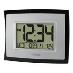 La Crosse Technology Wall/Table Clock, 6.85-inch H x 8.66-inch W x 0.95-inch D (WT-8002U) (WT-8002U-INT)