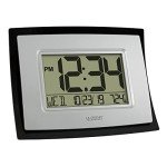 La Crosse Technology Wall/Table Clock, 6.85-inch H x 8.66-inch W x 0.95-inch D (WT-8002U) (WT-8002U-INT)