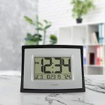 La Crosse Technology Wall/Table Clock, 6.85-inch H x 8.66-inch W x 0.95-inch D (WT-8002U) (WT-8002U-INT)