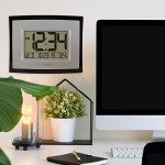 La Crosse Technology Wall/Table Clock, 6.85-inch H x 8.66-inch W x 0.95-inch D (WT-8002U) (WT-8002U-INT)