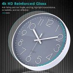 jomparis Wall Clock 12 Inch Non-Ticking Silent Battery Operated Round Wall Clock Modern Simple Style Decor Clock for Home/Office/School/Kitchen/Bedroom/Living Room