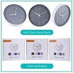 jomparis Wall Clock 12 Inch Non-Ticking Silent Battery Operated Round Wall Clock Modern Simple Style Decor Clock for Home/Office/School/Kitchen/Bedroom/Living Room