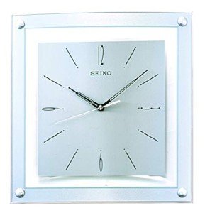 Seiko Elegant Wall Clock, Silver, 37.5 x 6.7 x 34.6 cm