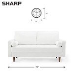 SHARP Wall Clock Silent Non Ticking 10 Inch Quality Quartz Battery Operated Round Easy to Read Home/Kitchen/Office/Classroom/School Clocks, Sweep Movement,Black