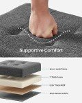 SONGMICS Storage Ottoman, Small Ottoman Foot Rest with Legs, 12.6 x 15.8 x 13.2 Inches Foot Stool, Load up to 660 lb, for Living Room, Bedroom, Dorm, Slate Gray ULSF012G01