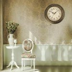 Plumeet Retro Wall Clock, 12'' Non Ticking Classic Silent Vintage Wall Clocks Decorative Kitchen Living Room Bedroom - Battery Operated