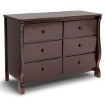 Delta Children Universal 6 Drawer Dresser with Interlocking Drawers - Greenguard Gold Certified, Dark Chocolate