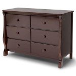 Delta Children Universal 6 Drawer Dresser with Interlocking Drawers - Greenguard Gold Certified, Dark Chocolate