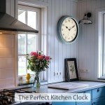 AYRELY® Decorative Vintage Wall Clock - 11Inch Silent Non-Ticking Clocks Battery Operated - Classic Decor for Living Room, Farmhouse, Kitchen, Bedroom, Bathroom (Classic Blue)