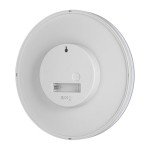 Braun Analogue Time Teacher Wall Clock with Silent Quartz Movement, Easy to Read Dial, 23cm Diameter in White, Model BC26TW.