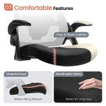 NEO CHAIR Office Desk Chair Computer High Back Mesh Gaming Seat with Ergonomic Adjustable Comfy Flip-up Armrests Lumbar Support Height for Home (Black)