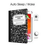 Fintie Rotating Case for iPad 9th Generation (2021) / 8th Generation (2020) / 7th Gen (2019) 10.2 Inch - 360 Degree Rotating Stand Cover with Pencil Holder, Auto Wake Sleep, Black Composition Book
