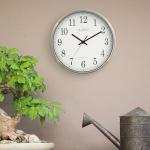 La Crosse Technology 12 Inch Atomic Analog Wall Clock, Aluminum (WT-3126B)