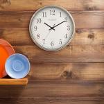 La Crosse Technology 12 Inch Atomic Analog Wall Clock, Aluminum (WT-3126B)