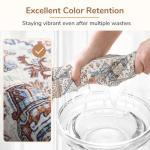 OPPODREAM Soft Neutral Area Rugs 5x7, 5x7 Washable Rug with Non Slip Backing, 5 x 7 Faux Cashmere Low-Pile Carpet, Light Grey & Ivory Cream