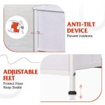 WLIVE Tall Dresser for Bedroom with 13 Drawers, Storage Dresser Organizer Unit, Fabric Dresser for Bedroom, Closet, Chest of Drawers with Fabric Bins, Steel Frame, Wood Top, White