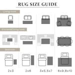 Nursery Rug for Baby Girl,Neutral Blush Pink Boho Cute Floral Foldable Machine Washable Soft Faux Wool Carpet Area Rugs for Living Room Bedroom Dorm Kids Playroom,5x7