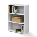 FURINNO Wright 3-Shelf Bookcase, Soft White