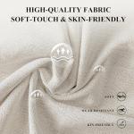 COLAMY Fabric Square Storage Ottoman with Reversible Tray Lid – Multi-Functional Footrest, Hidden Storage, Sturdy & Stylish Small Coffee Table for Living Room, Bedroom, or Entryway(Beige)