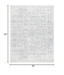 SAFAVIEH Area Rug 8x10 - Madison Collection - Large - Silver & Ivory, Snowflake Medallion Distressed Design, Non-Shedding & Easy Cleaning, Ideal for Living Room, Bedroom, Office, Dining (MAD603G)