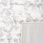 SAFAVIEH Area Rug 8x10 - Madison Collection - Large - Silver & Ivory, Snowflake Medallion Distressed Design, Non-Shedding & Easy Cleaning, Ideal for Living Room, Bedroom, Office, Dining (MAD603G)