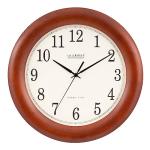 La Crosse Technology 12.5 Inch Cherry Wood Atomic Analog Clock (WT-3122A-INT)