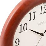 La Crosse Technology 12.5 Inch Cherry Wood Atomic Analog Clock (WT-3122A-INT)