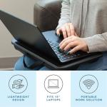 LAPGEAR Compact Lap Desk - Fits up to 15 Inch Laptops - Black - Style No. 43108