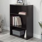 Sauder Beginnings 3-Shelf Bookcase, Bookshelf with Adjustable Storage Shelves, L: 24.57" x W: 11.50" x H: 35.28", Cinnamon Cherry