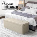 Lifetime Home 43" Folding Storage Ottoman for Living Room, Bedroom, TV Entertainment - Bedroom Bench with Hidden Storage, Foot Rest Stool - 660 Capacity & Holds up to 5.6 Cubic Feet of Storage