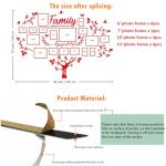 DIY Wall Decor Living Room Family Tree Wall Decor Sticker 3D Picture Frames Collage Wall Decor Living Room Decor