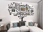 DIY Wall Decor Living Room Family Tree Wall Decor Sticker 3D Picture Frames Collage Wall Decor Living Room Decor