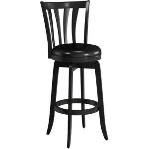 Hillsdale Savana Wood Bar Height Kitchen Stool, 29.5" High, Black